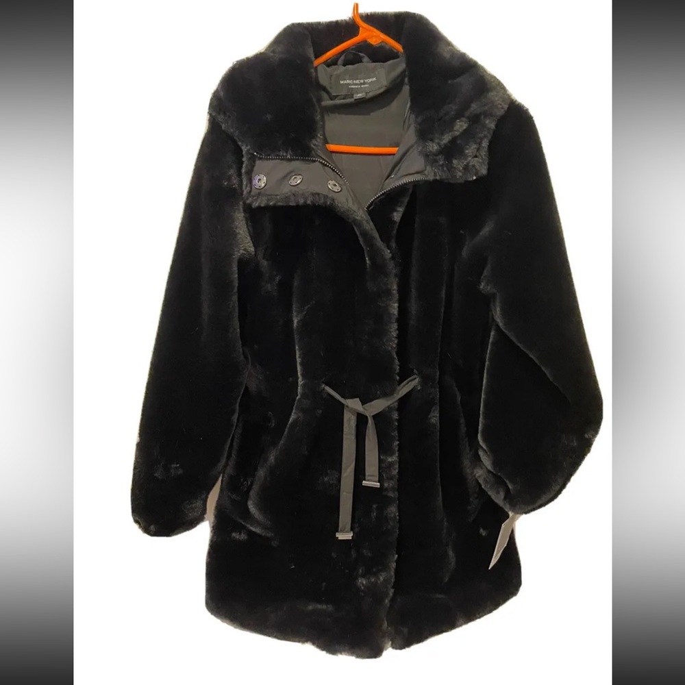 Marc New York Faux Fur Hoodie Jacket